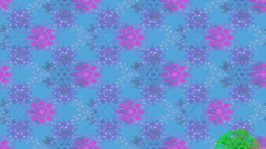 Düz dizayn. Grafiksel element dekorasyonu. Raster illüstrasyonu. Kar Tanesi Mozaik ikonu. Sembol kışı, donmuş, Noel, yeni yıl tatili. Siluet kar tanesi işareti izole edilmiş mavi ve mor renkler.