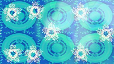 Kış kar taneleri, raster arka plan. Yüzey için tekrarlanan doku, ambalaj kağıdı, mavi ve nötr renkler üzerine kar tanesi.