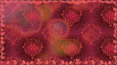 Kırmızı renkte çiçekler. Raster düz çiçekleri pürüzsüz desen. Tasarım hediye paketi, tebrik kartları, posterler ve afiş tasarımı.