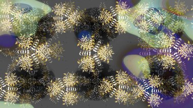 Retro tarzı, kış elementleri. Modern soyut tasarım posteri, kapak resmi, kart tasarımı, gri renkler. Kar taneleri tasarımı. Moda olmuş kar taneleri ve elementler Memphis kartları.