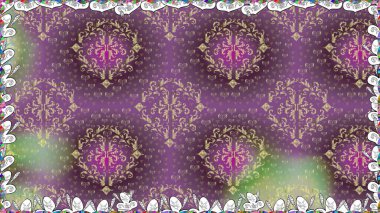 Fantezi çiçekli kusursuz desen, doğal duvar kağıdı, çiçek desenli kıvrım çizimi. Paisley el çizimi elementler. Ev dekoru.