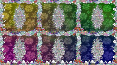 Kusursuz süs izi. Tebrik kartı geçmişi, boyama kitabı, arkaplan ve tekstil için kullanılabilir. Raster Henna tarzı. Sınır Kızılderili çiçekli paisley patten. Etnik Mandala havlusu.