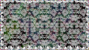 Renklerle. Çiçekli güzel suluboya desen. Raster illüstrasyonu.