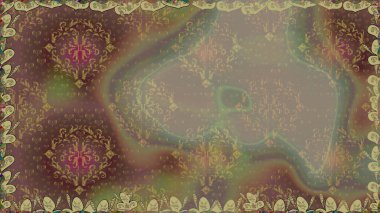 Raster illüstrasyonu. Kahverengi renklerde. Anti-stres için Raster soyut şablon sayfası.