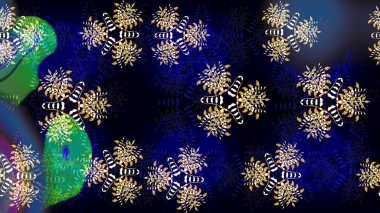 Güzel soyut kar tanesi raster tasarımı. Düz kar karalama ikonları, kar taneleri silueti siyah ve mavi renklerde Noel afişi, kartlar. Yeni yıl kar tanesi.