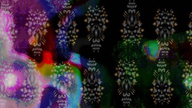 Desen snowflakes.raster Noel soyut renkli arka plan ile düşen kar tanesi. Raster illüstrasyon.