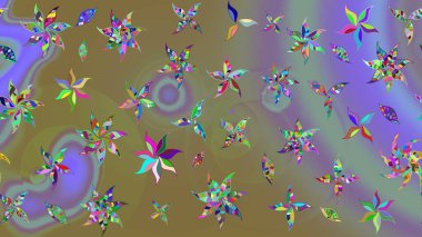 Güzel suluboya yaz çiçekleri deseni..