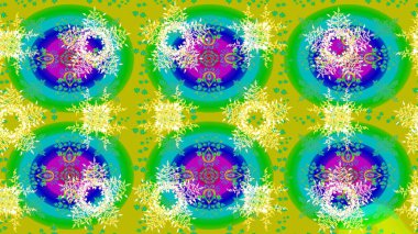 Raster kar taneleri deseni. Renkli arka planda güzel kar taneleri. Raster illüstrasyonu.