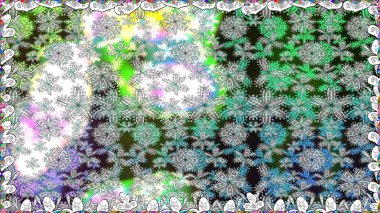 Sevimli çiçek raster deseni. Düz Çiçek Elementleri Tasarımı. Kusursuz Renksiz Bahar Temalı Kusursuz Arkaplan. Renkli çiçekler.