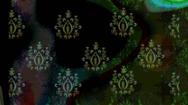 Kar tanelerinin soyut arkaplanlı Noel şablonu. Siyah ve gri kar taneleri. Raster illüstrasyonu. Noel ve Yeni Yıl moda baskıları için tatil tasarımı.