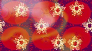 Kar Tanesi Raster illüstrasyonu. Kış kar tanesi. Kar Tanesi Simgesi. Kırmızı renklerde izole edilmiş.