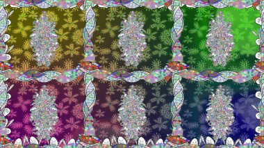 Raster illüstrasyonu. Suluboya çiçek buketi. Çiçek arkaplan. Çiçekli tebrik kartı. Doğum günü kartı ya da düğün davetiyesi. Yeşil renklerde.