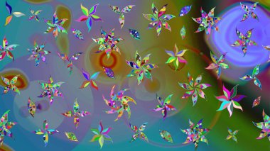 Tony 'nin kumaş kalıbını çiz. Küçük çiçekteki sevimli çiçek deseni. Modaya uygun kumaş deseni. Raster illüstrasyonu.