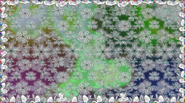 Sabıka fotoğraflarında, bebek kıyafetlerinde, duvar kâğıtlarında, paket kutularında falan kullanılabilir. Raster. Zarif, parlak ve pürüzsüz gri çiçek deseni tasarımı.