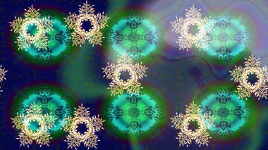 Renkli arka planda güzel kar taneleri. Raster illüstrasyonu. Kar tanesi ikonu, izole edilmiş. Düz tasarım.