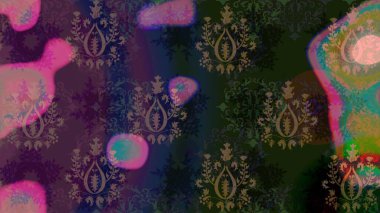 Raster Hip kumaş deseni. Kusursuz Vintage Çiçek Deseni.