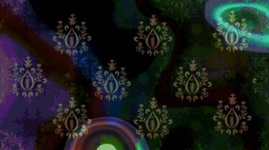 Lace Snowflakes 'in etnik kökü. Raster illüstrasyonu. Stilize Çiçekler. Mandalas 'ın dekoratif dokusu. Kumaş veya Duvar Kağıdı Tasarımı. Tekstil için Lacy Fashion Print. Halk Biçimi.