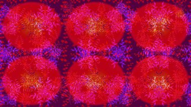 Kar Tanesi raster simgesi kırmızı arkaplan rengi. Kış Noel 'inde kar bembeyaz kristal element. Meteoroloji buz koleksiyonu. Xmas Frost kar taneleri izole edilmiş siluet sembolü. Raster illüstrasyonu.