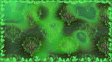 Çiçeksiz desenli, suluboya elle çizilmiş elementler. Parlak renkli fantezi çiçekleri, yapraklar, yeşil renkli tomurcuklar.