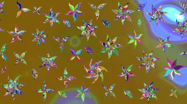 Raster illüstrasyonu. Flower eskiz arka planı. Çiçek deseni. Şatafatlı bahar bahçesi dokusu.