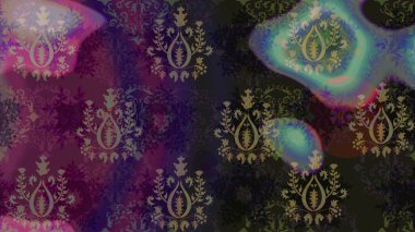 Yüzey için tekrarlanan doku, ambalaj kağıdı, gri ve kahverengi renkler. Renkli arka planda izole kar taneleri. Kış kar tanesi, raster arka plan. Raster illüstrasyonu.