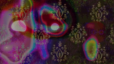 Lace Snowflakes 'in etnik kökü. Mandalas 'ın dekoratif dokusu. Raster illüstrasyonu. Kumaş veya Duvar Kağıdı Tasarımı. Folk Style. Stilize Çiçekler. Tekstil için Lacy Moda Yazdırma.