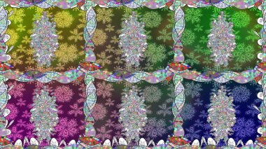 Yeşil renkli çiçekler. Çiçekli karalama şeklinde Raster çiçek deseni. Nazikçe, güzel çiçek arkaplanı..