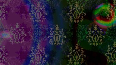 Kar tanesi renkli desen. Snowflakes desen. Raster kar taneleri arka plan. Renk arka plan üzerinde izole soyut kar taneleri ile düz tasarım. Raster illüstrasyon.