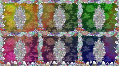 Raster - stok. Yeşil çiçekli kusursuz desen, suluboya çiçek deseni, şirin çiçek, duvar kağıdı, kart veya kumaş için fayanslı.