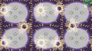 Folk Style. Lace Snowflakes 'in etnik kökü. Raster illüstrasyonu. Stilize Çiçekler. Tekstil için Lacy Fashion Print. Kumaş veya Duvar Kağıdı Tasarımı. Mandalas Dekoratif Doku Arkaplanı.