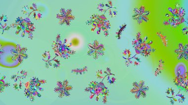 Kusursuz çiçek deseni. Raster illüstrasyonu. Asya tekstil tarzında. Mavi renkli çiçekler. Raster illüstrasyonu.