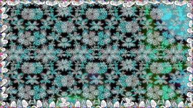 Küçük çiçekte güzel bir desen. Kusursuz. Motley illüstrasyonu. Moda baskıları için zarif bir şablon. Küçük renkli çiçekler. Çiçekli bahar çiçekleri.