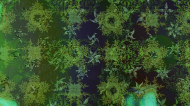 Snowflakes desen. Kar tanesi renkli desen. Renk arka plan üzerinde izole soyut kar taneleri ile düz tasarım. Raster kar taneleri arka plan. Raster illüstrasyon.