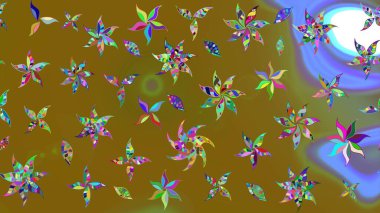 Tatil havası. Nazik romantik baskı. Bahar mevsimi. Raster güzel bir çiçek deseni çiziyor..