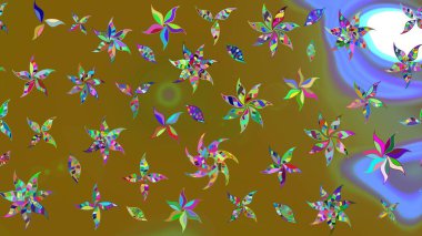 Tatil havası. Nazik romantik baskı. Bahar mevsimi. Raster güzel bir çiçek deseni çiziyor..