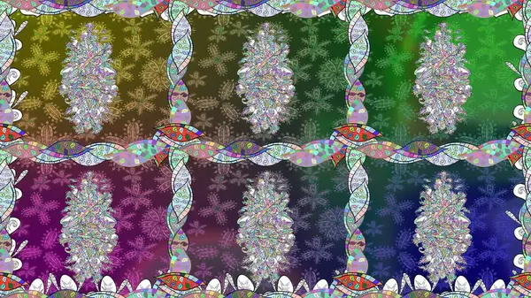 Şekillendirilmiş çiçeklerle kusursuz desen. Çiçek deseni duvar kağıdı, desen dolguları ve web sayfası arka planı için kullanılabilir. Süslü zentangılsız desen, soyut çiçeklerle süslenmiş..