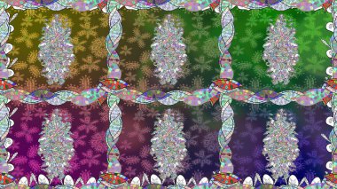 Yumuşak, yeşil renkli yaz çiçekleri. Raster deseni. Küçük çiçekteki sevimli çiçek deseni. Raster illüstrasyonu.