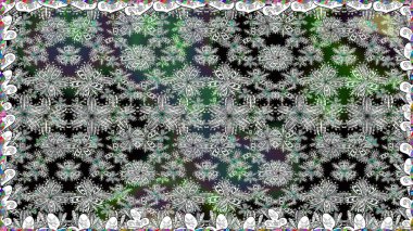 Yumuşak, yaz çiçekli arka plan. Çiçekli karalama şeklinde Raster çiçek deseni. Renkli çiçekler.