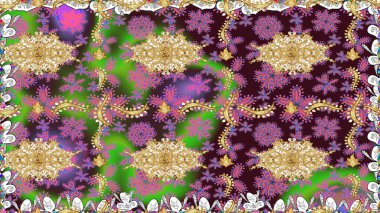 Suluboya kusursuz desen. Dekorasyon ve tasarım için güzel bir desen. Moda baskısı. Çiçeğin suluboya çizimlerinin mükemmel deseni. Eski model. Raster illüstrasyonu.