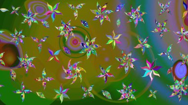 Güzel suluboya yaz çiçekleri deseni..