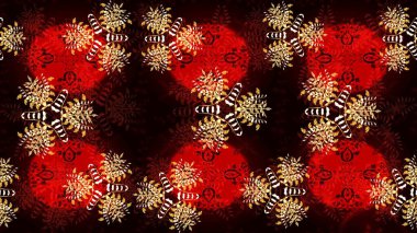 Kar tanesi ikonu, izole edilmiş. Renkli kar tanesi Raster çizimi. Renkli arka planda kar taneleri. Simgeler, etiketler. Raster illüstrasyonu. Düz tasarım.