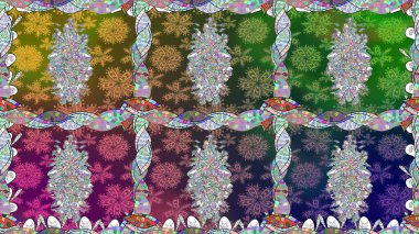 Raster çiçek izi. Klasik taslak çizimi. Çiçeksiz desen.