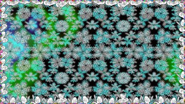 Paisley el çizimi elementler. Fantezi çiçekli kusursuz desen, doğal duvar kağıdı, çiçek desenli kıvrım çizimi. Ev dekoru.