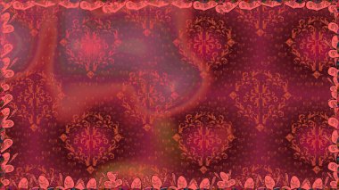 Düz Çiçek Elementleri Tasarımı. Çiçeksiz desenli arka plan, yaz çiçekleri. Kırmızı renkte çiçekler. Renkli Bahar Teması Kusursuz Arkaplan.