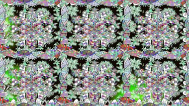 Tarafsız renklerde çiçekler. Yumuşak, bahar çiçekli arka plan. Raster çiçek desenli ve çiçekli..