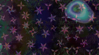 Gri renkli çiçekler. Çiçekli kusursuz retro desen. Renkli Yaz Temalı Kusursuz Arkaplan. Düz Çiçek Elementleri Tasarımı.