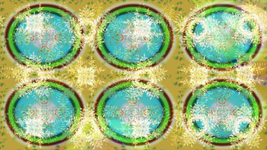 Raster tasarımı. Meteoroloji buz koleksiyonu. Xmas Frost kar taneleri izole edilmiş siluet sembolü. Kar Tanesi Raster simgesi arkaplanı. Kış yeşili ve sarı Noel karlı düz kristal element.