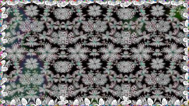 Tropik, dikişsiz çiçek deseni. Renkli çiçekler. Raster illüstrasyonu.