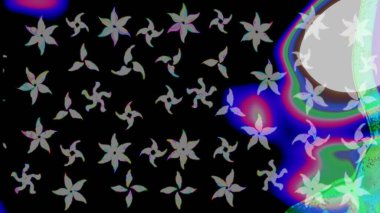 Kabile sanatı boho baskısı, klasik çiçek arkaplanı. Arkaplan dokusu, duvar kağıdı, çiçek temalı siyah renkler. Soyut etnik raster pürüzsüz desen.