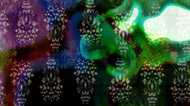 Siyah renkli çiçekler. Güzel çiçek deseni. Düz Çiçek Elementleri Tasarımı. Renkli Bahar Teması Kusursuz Arkaplan.